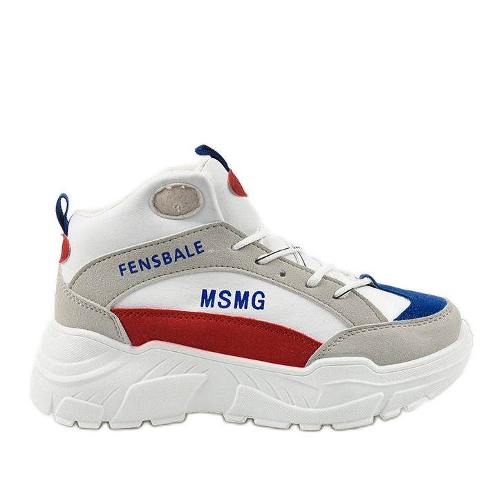 Weiße Sneaker, isolierte Denim-Sneaker mehrfarbig