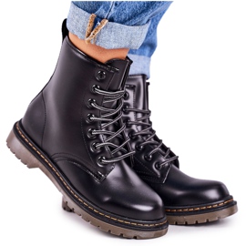 Warme Stiefel Damen Matt Black Thunder schwarz