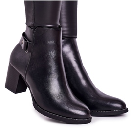 PJ1 Klassische Warme Stiefel für Damen mit Absatz Schwarz Unaufhaltsam