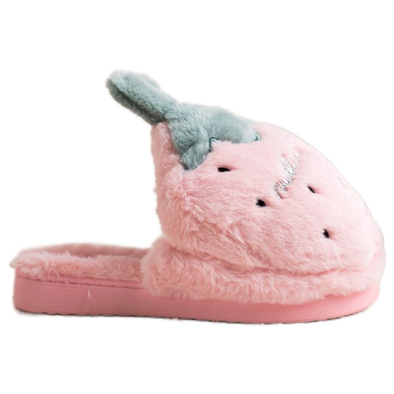 Bona Erdbeer Hausschuhe rosa grün