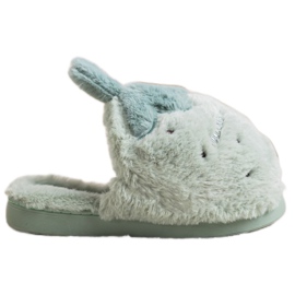 Bona Erdbeer Hausschuhe grün