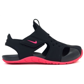 Nike Sunray Protect 2 (PS) Jr 943826-003 Sandalen schwarz rosa