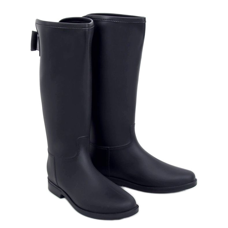 Schwarze Damen Galoschen schwarz D58 Black