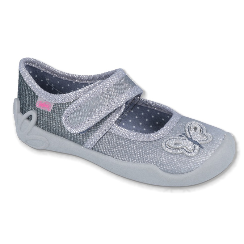 Befado Kinderschuhe 123X034 silber- grau