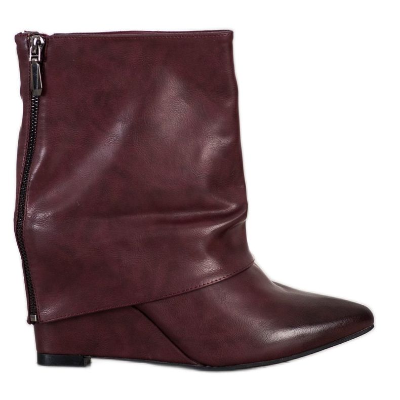 Sweet Shoes Modische Keilstiefel rot