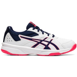 Damenschuhe Asics Court Slide weiß-marine-pink 1042A030 112 marineblau rosa