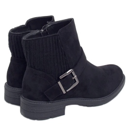 Schwarze Damenstiefel E2210 Schwarz