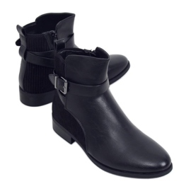 Schwarze Damenstiefel 1058 Schwarz
