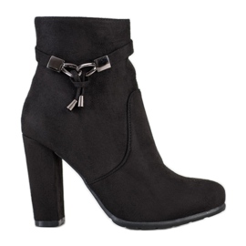 Abloom Elegante Wildlederstiefel schwarz