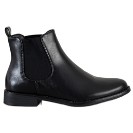 Ideal Shoes Warme Chelsea-Boots schwarz