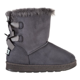 Bona Grauer Mukluki mit Bögen