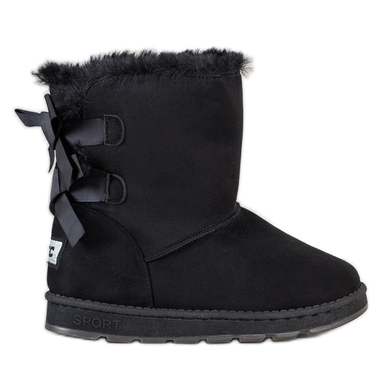 Bona Schwarzer Mukluki mit Schleifen