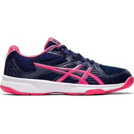 Asics Upcourt 3 Damen Volleyballschuhe, marineblau-pink 1072A012 407 navy blau navy blau