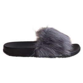 SHELOVET Stilvolle Hausschuhe grau