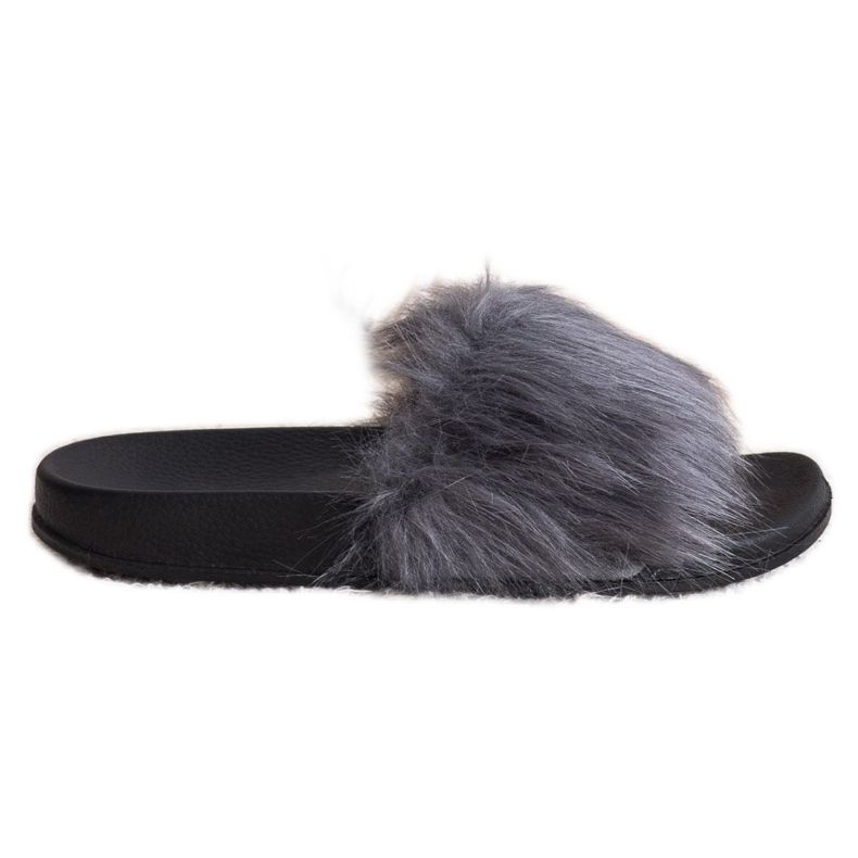 SHELOVET Stilvolle Hausschuhe grau