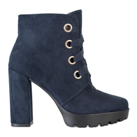 Juliet Schnürstiefeletten navy blau