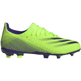 Grüne adidas X Ghosted.3 Fg Junior Fußballschuhe EG8212