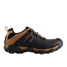 Isolierte Herrenstiefel von Black Bamroks schwarz gelb
