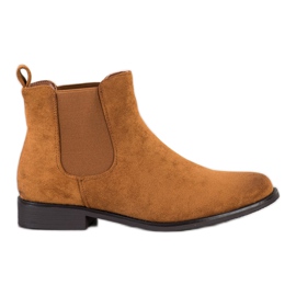 Ideal Shoes Suede Jodhpur Stiefel braun