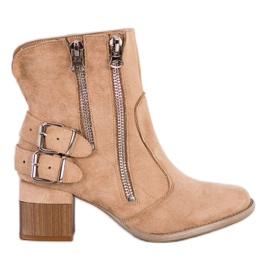 Bella Paris Beige Fashion Stiefel