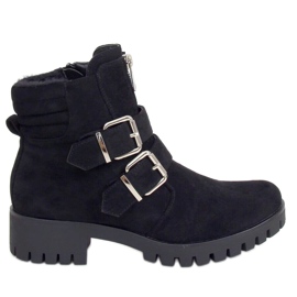 Schwarz XJ-30 Schwarze Stiefel am Protektor