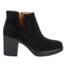 Bella Paris Schwarze Stiefel mit einem Schnitt