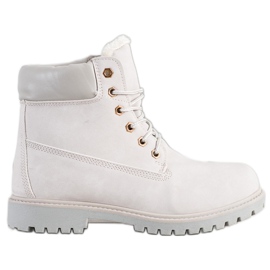 SHELOVET Warme Wanderschuhe mit Öko-Leder grau