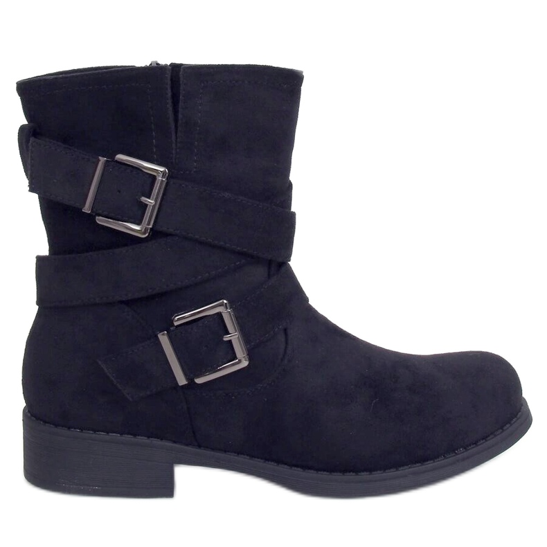 Schwarze schwarze Damenstiefel 8037-PA Schwarz