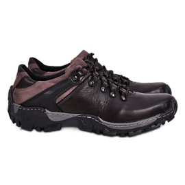 Bednarek Polish Shoes Herren Leder Trekkingschuhe Bednarek Schwarz