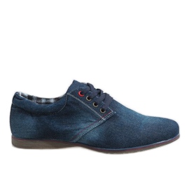 Elegante marineblaue Schuhe B16-59