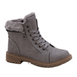 Graue Trappers isolierte Stiefel Dorfir