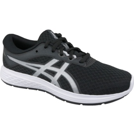 Laufschuhe Asics Patriot 11 Gs Jr 1014A070-002 schwarz silber- grau