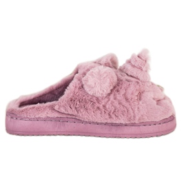 Bona Einhorn Hausschuhe für Damen violett rosa