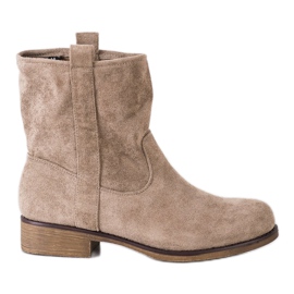 Seastar Stiefeletten aus Wildleder zum Hineinschlüpfen braun