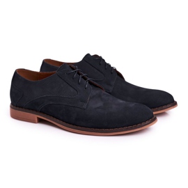 Bednarek Polish Shoes Herren Slipper aus Leder Nubuk Bednarek Marineblau