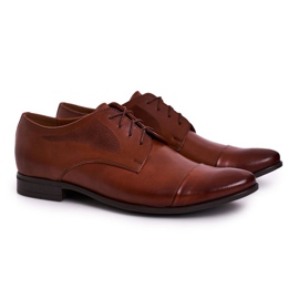 Bednarek Polish Shoes Herren Slipper aus Leder mit schwarzer Sohle Brown Bednarek braun