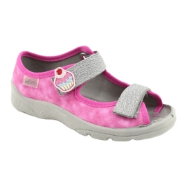 Befado Kinderschuhe 969X163 rosa silber-
