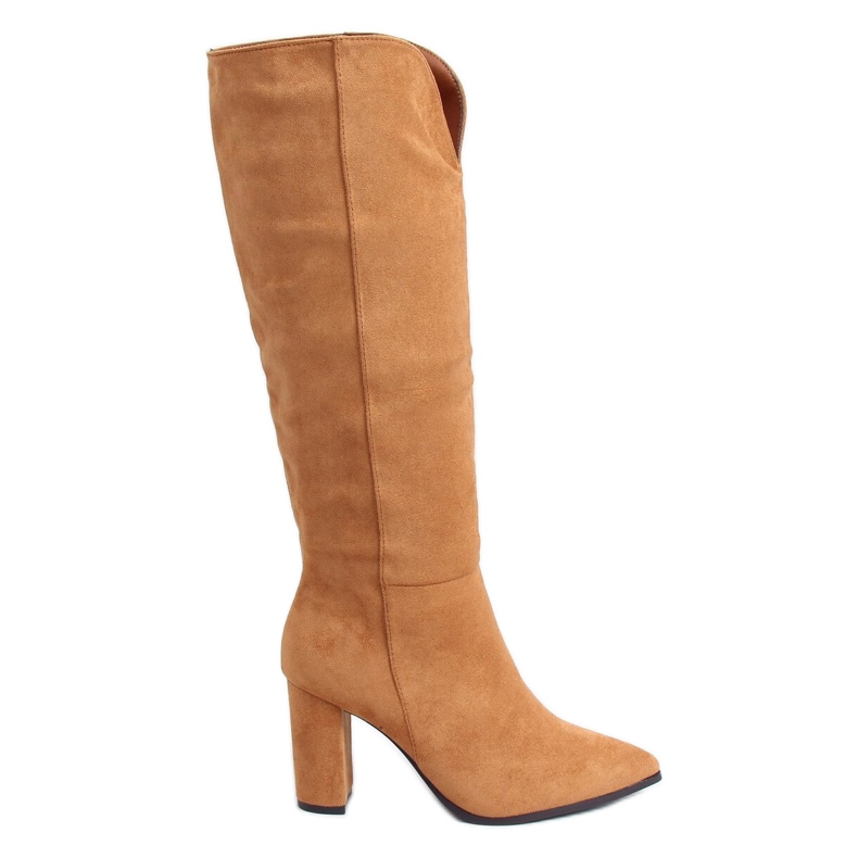Klassische Stiefel mit Cut-out camel RB89P Camel braun