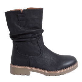 Schwarze schwarze Damenstiefel 6981 Schwarz