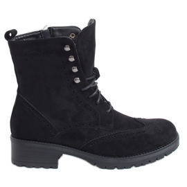 FR215 Schwarzes Wildleder schwarze Arbeiter