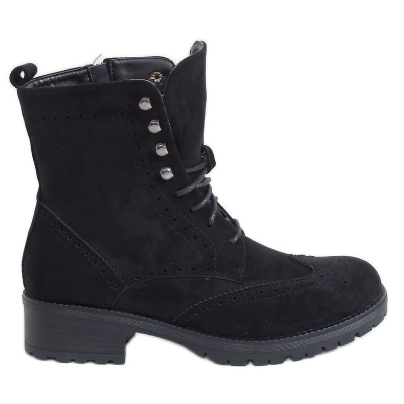 FR215 Schwarzes Wildleder schwarze Arbeiter