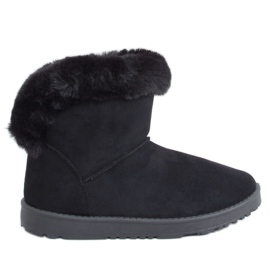 Schwarze Damen-Schneestiefel D01901-1 Schwarz