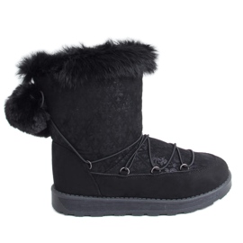 Schwarze Damen Schneeschuhe 259 Schwarz