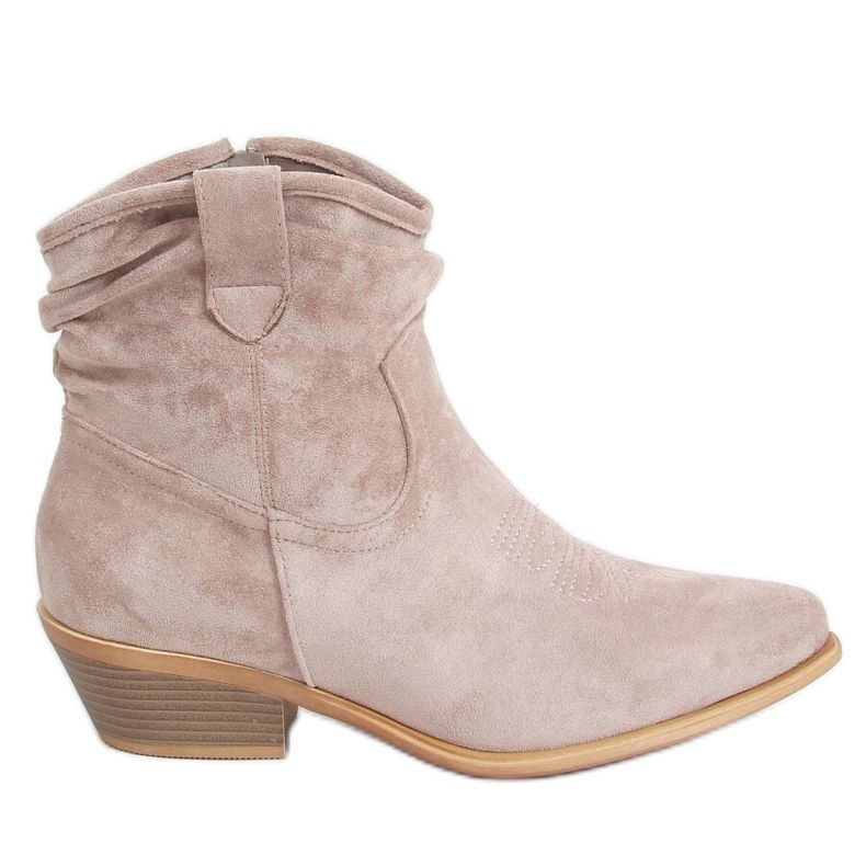 Damen Cowboystiefel beige 99-65 Taupe