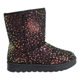Schneeschuhe schillernd BL177P Gold schwarz mehrfarbig