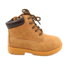 Warme Trappers Stiefel für Kinder Camel Dexter gelb