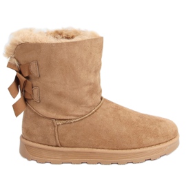 Schneestiefel mit Schleifen camel 256 Camel beige