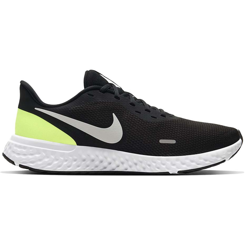 Nike Revolution 5 schwarz und grün Herren Laufschuhe BQ3204 010 weiß