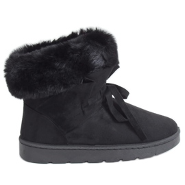 Schwarze Damen Schneestiefel A974 Black