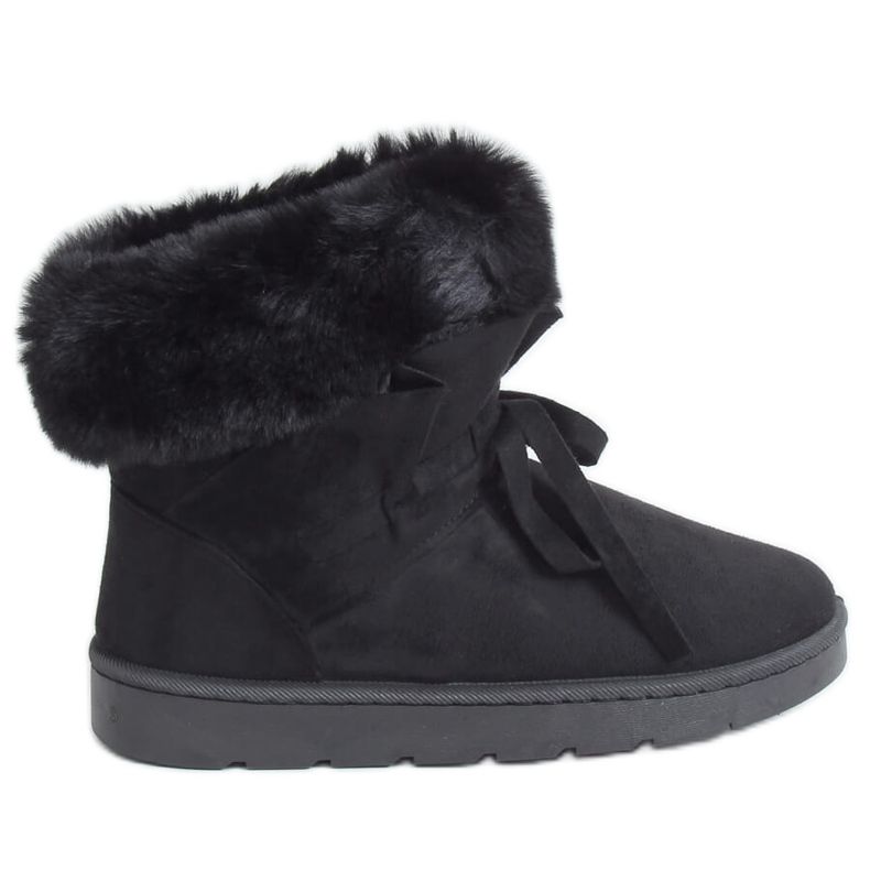 Schwarze Damen Schneestiefel A974 Black